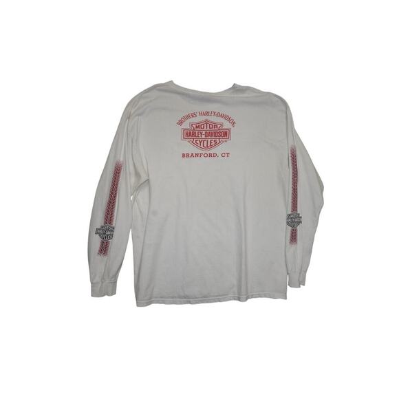 Vintage 2000 Harley-Davidson Long Sleeve T-Shirt XL – Tire Track Flame LogO - Picture 4 of 4
